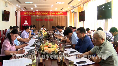 UBND huyện Yên Sơn họp phiên thường kỳ tháng 4/2024