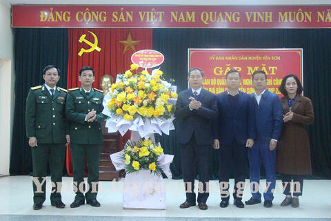 Yên Sơn gặp mặt nhân kỷ niệm 78 năm Ngày thành lập Quân đội nhân dân Việt Nam và 33 năm Ngày hội Quốc phòng toàn dân