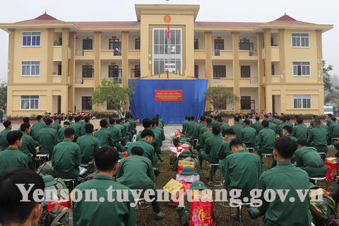 Yên Sơn đón nhận quân nhân xuất ngũ trở về địa phương năm 2023
