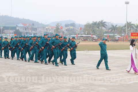 Huyện Yên Sơn ra quân huấn luyện Quân sự năm 2023