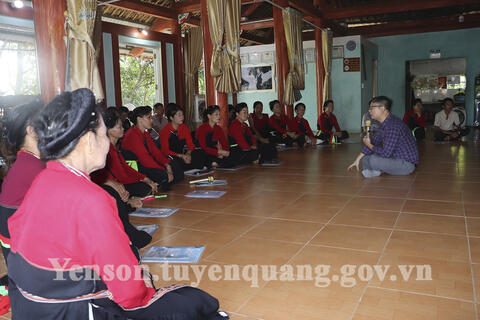 Tập huấn phát huy giá trị di sản văn hoá gắn với phát triển du lịch cộng đồng tại xã Chân Sơn