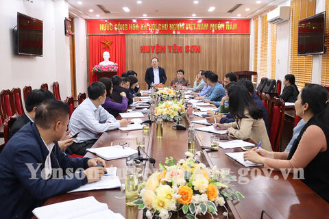 Sở Lao động – Thương binh và xã hội làm việc với huyện Yên Sơn