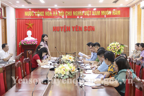 Đoàn khảo sát của Thường trực Hội đồng nhân dân tỉnh làm việc với huyện Yên Sơn về công tác chăm sóc, giáo dục và bảo vệ trẻ em