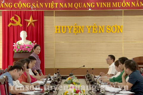 Ủy ban MTTQ Việt Nam huyện Yên Sơn làm việc với Đoàn công tác trường Chính trị tỉnh Tuyên Quang