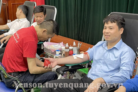 Yên Sơn tổ chức Ngày hội hiến máu tình nguyện năm 2024