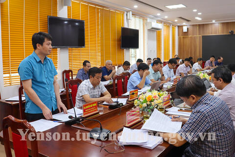 Đoàn kiểm tra của Ban chỉ đạo Chuyển đổi số tỉnh làm việc tại huyện Yên Sơn