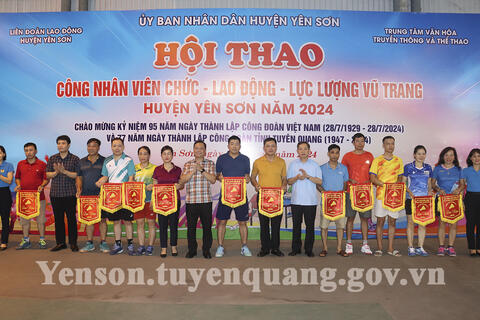 Sôi nổi Hội thao Công nhân, viên chức, lao động và lực lượng vũ trang huyện Yên Sơn năm 2024